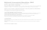 Released Assessment Questions, 2015teachers.wrdsb.ca/behnke/files/2018/06/Ministry-Released...Released Assessment Questions,2015 Grade 9 Assessment of Mathematics • Academic For