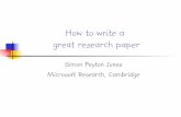 How to write a great research paper - Microsoft Research - Turning