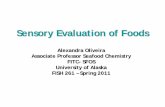 Sensory Evaluation of Foods - UAF School of Fisheries and Ocean