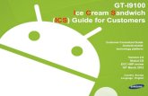 GT-I9100 Ice Cream Sandwich (ICS) Guide for Customers