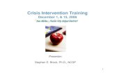 Crisis Intervention Training - Sacramento State