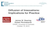 Diffusion of Innovations: Implications for Practice
