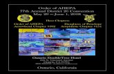 Order of AHEPA 77th Annual District 20 Convention May 29 â€” June
