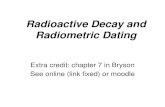 Radioactive Decay and Radiometric Dating
