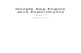 Google App Engine Java Experiments