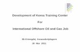Development of Korea Training Center For International Offshore
