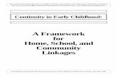 Continuity in Early Childhood: A Framework for Home, School, and