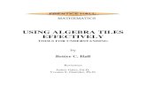 USING ALGEBRA TILES EFFECTIVELY - Yukon Education Mathematics