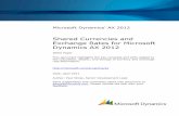 Shared Currencies and Exchange Rates for Microsoft Dynamics AX 2012