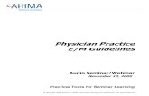 Physician Practice E/M Guidelines - AHIMA Home - American Health