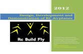 Design, Development and Demonstration of RC Airplanes