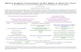 A Comparison of over 30 English Translations of the Bible