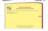 PROGRAM PRESENTATION - Library and Information Science