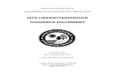 Final Site Characterization Guidance Document - CT.gov Portal