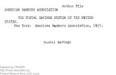 Postal Savings Bank System