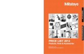 PRICE LIST 2012 - Mitutoyo America Corporation | Mitutoyo America