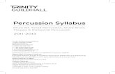 Percussion Syllabus - Trinity College London in Australia