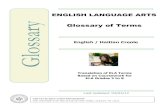 ENGLISH LANGUAGE ARTS Glossary of Terms y