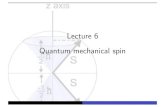 Lecture 6 Quantum mechanical spin - TCM Group