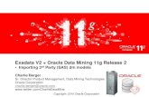 Exadata V2 + Oracle Data Mining 11g Release 2