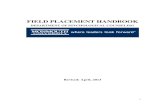 FIELD PLACEMENT HANDBOOK - Welcome to Monmouth University