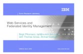 Web Services and Federated Identity Management