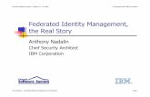 Federated Identity Management, the Real Story