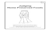 Judging Home Preserved Foods