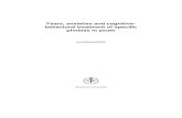 Fears, anxieties and cognitive- behavioral treatment of specific