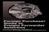 Freight Forwarder Selection Guide July 2012