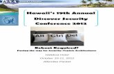 Hawaiiâ€™s 19th Annual Discover Security Conference 2012