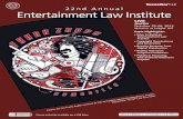 22nd Annual Entertainment Law Institute - TexasBarCLE