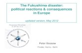 The Fukushima disaster: political reactions & consequences in Europe