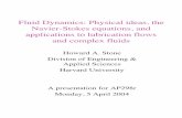 Fluid Dynamics: Physical ideas, the Navier-Stokes equations, and