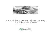 Durable Power of Attorney for Health Care - Right to Life of Michigan