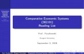 Comparative (362:01) Prof. Comparative Economic Systems Paczkowski