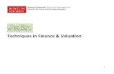 Techniques in Finance & Valuation FINAL - School of Management