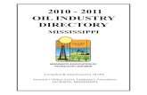 2010 - 2011 OIL INDUSTRY DIRECTORY - Mississippi Association of