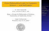 From Philosophical Logic to Computer Science --- and back again