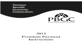 2013 Premium Payment Instructions - PBGC