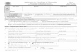 Department of Homeland Security Form N-600, Application for U. S