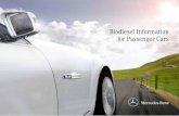Biodiesel Information for Passenger Cars