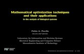 Mathematical optimization techniques and their applications