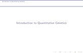 Introduction to Quantitative Genetics - UW Faculty Web Server