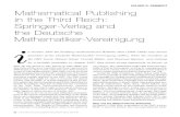 VOLKER R. REMMERT Mathematical Publishing in the Third Reich