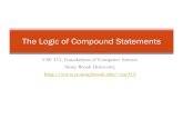 The Logic of Compound Statements - Stony Brook University