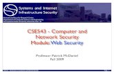 CSE543 - Computer and Network Security Module: Web Security