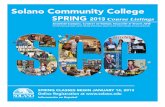 Spring 2013 Schedule Full Document - Solano Community College