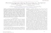 Human Language Query Processing in Temporal Database using