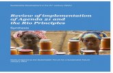 Review of implementation of Agenda 21 and the Rio Principles
